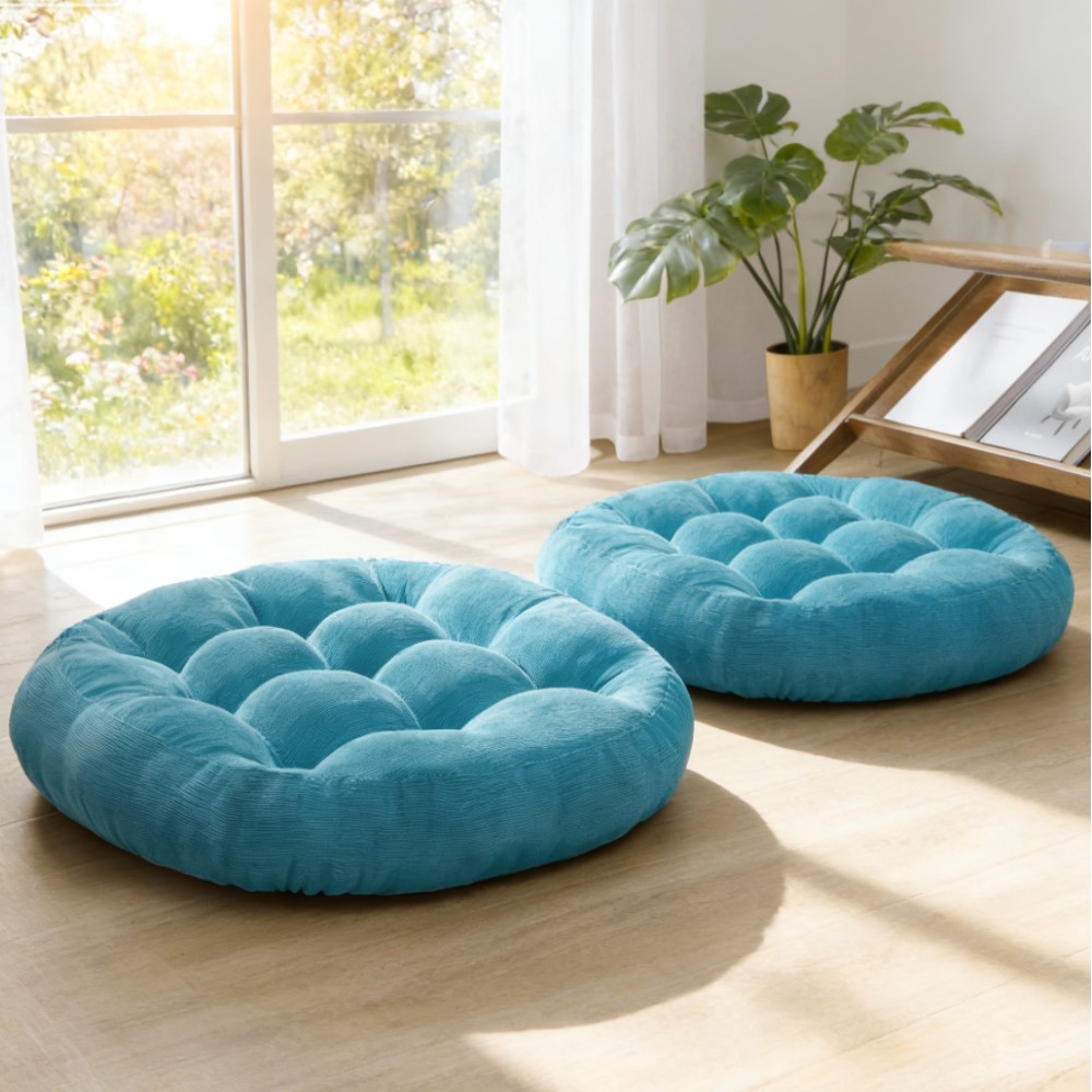 Home Decor Zen Style - Thick Large Round Cushion,Soft & Comfortable