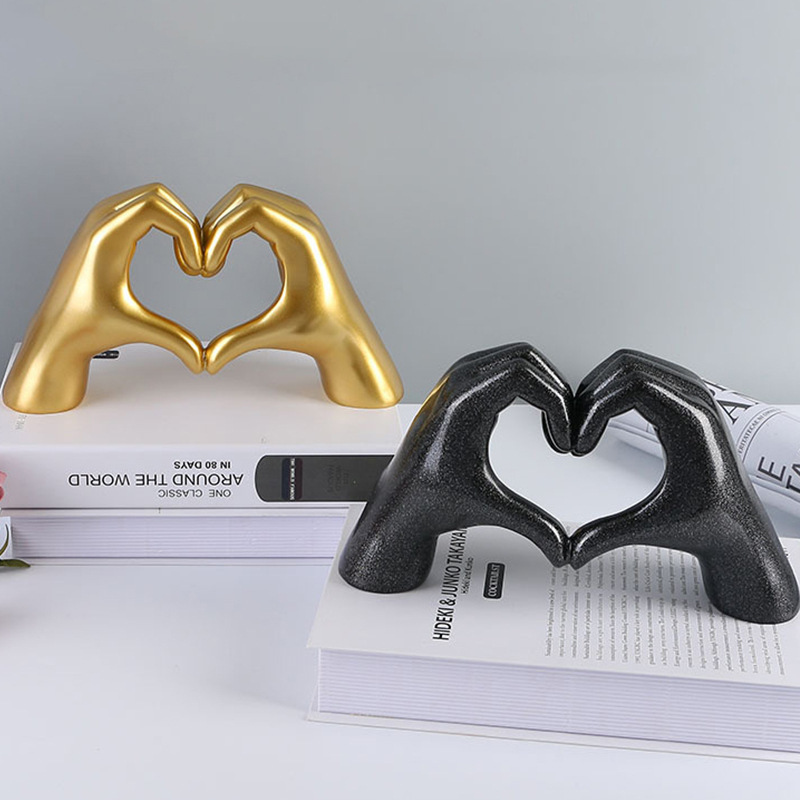 Home Decor Lovely Home - 1pcs Gesture Decoration Heart Finger Statue