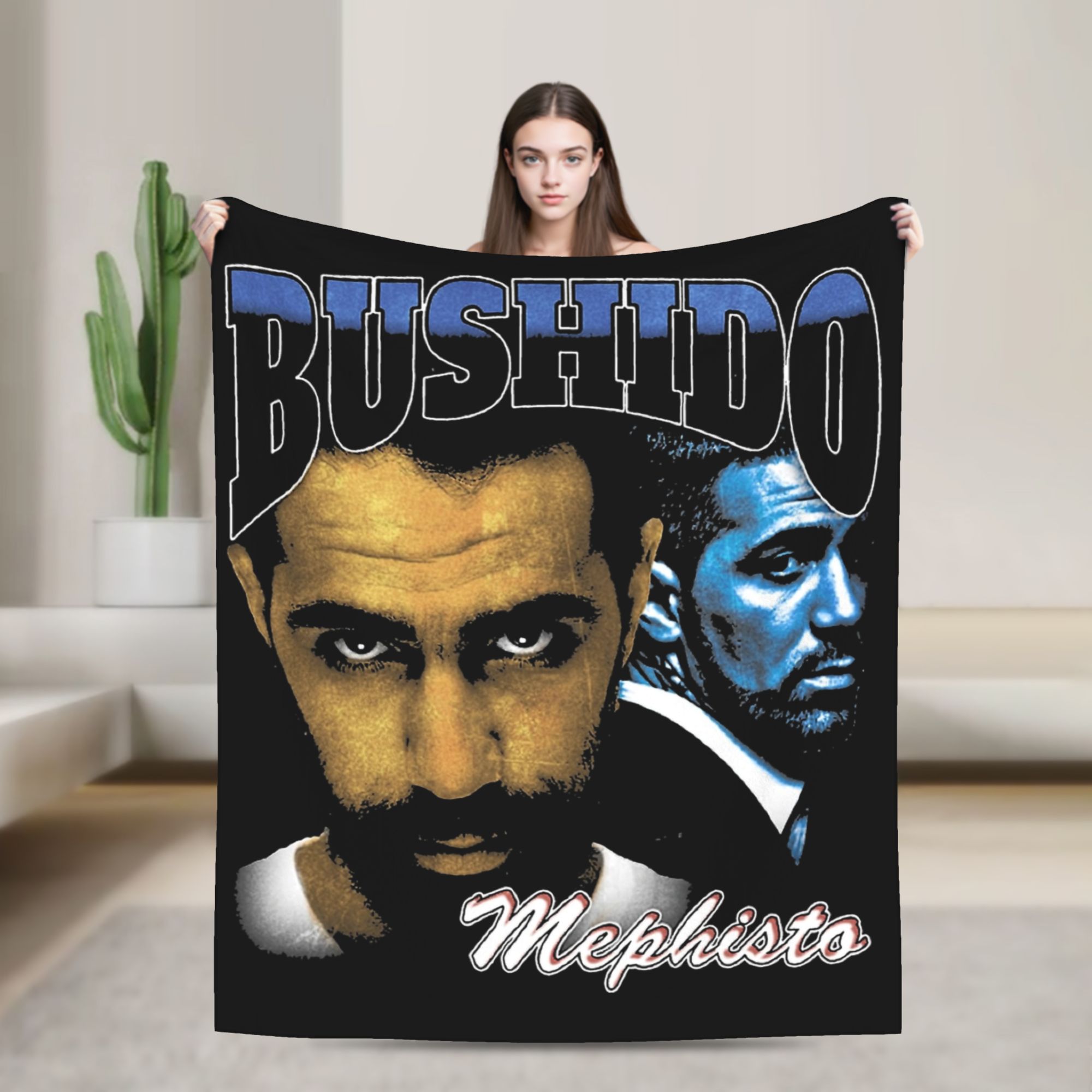 Germany Home Decor - Bushido Bootleg Rapper Germany Blanket Coral