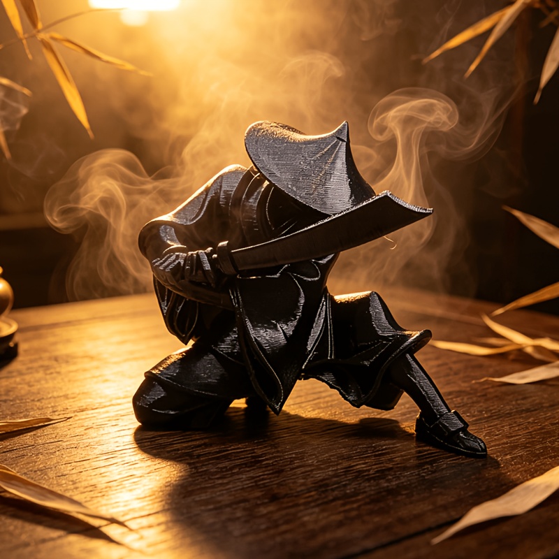 Home Decor Zen Style - Japanese Traditional Samurai Mini Sculpture 3D