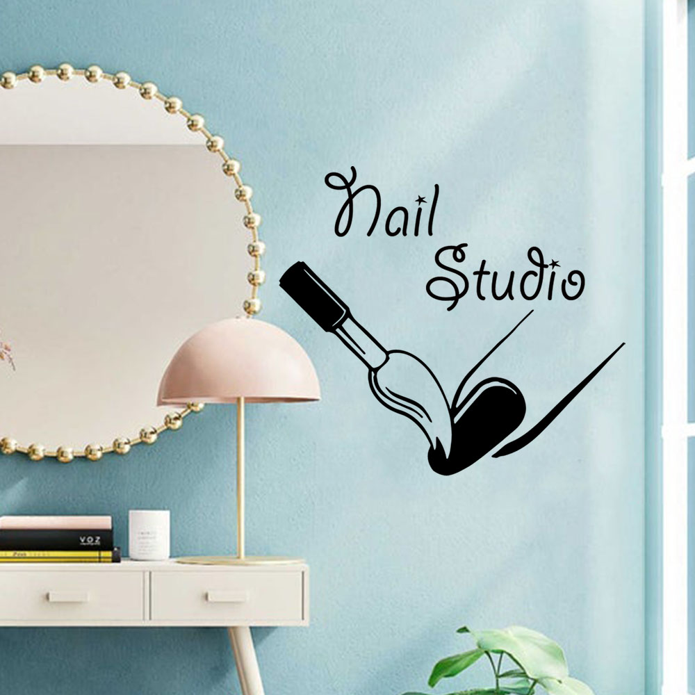 Home Decor Wall Tiles - 1PC Creative Manicure Customized Text Waterproof