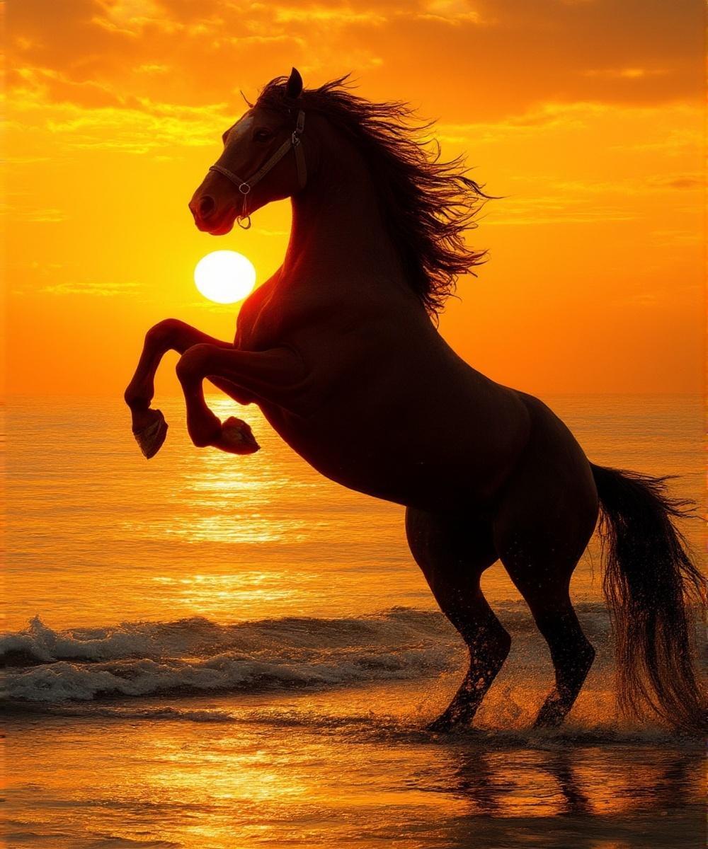 Home Decor Under 1000 - 500/1000/1200/2000PCS Puzzles Strong Horses Under The