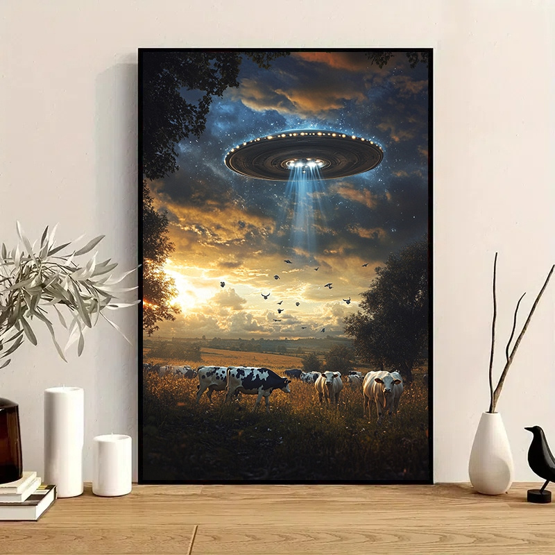 Home Decor Under 1000 - 500/1000/1200/2000PCS Puzzle Cattle under UFO Jigsaw