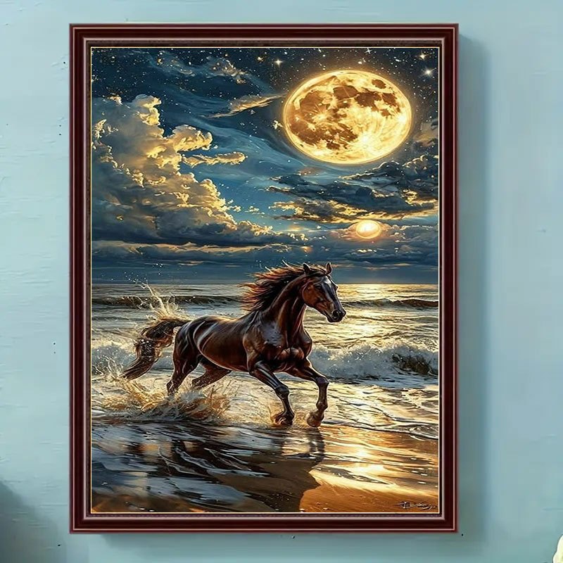 Home Decor Under 1000 - 500/1000/1200/2000PCS Puzzles for Adults Running Horses