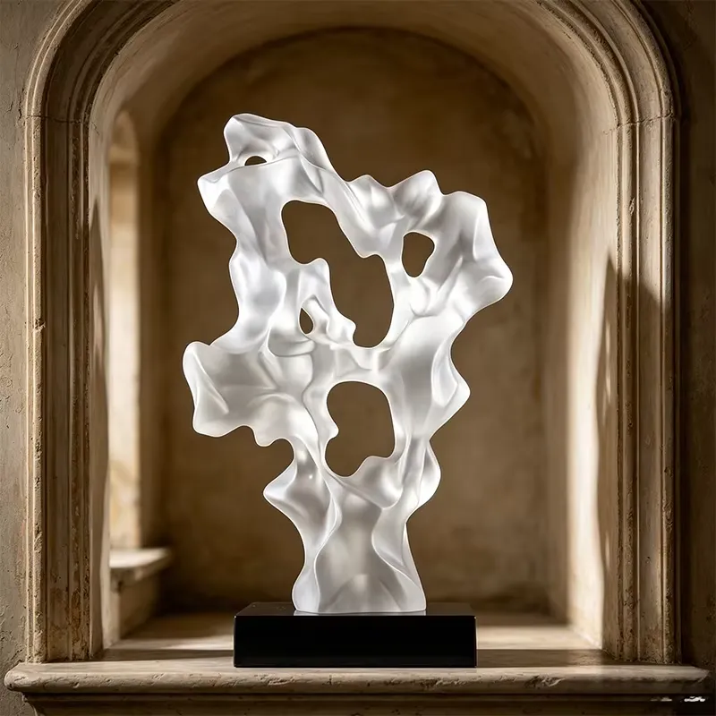 Abstract Sculpture Resin - Custom Transparent Resin Hand-painted Abstract Sculpture