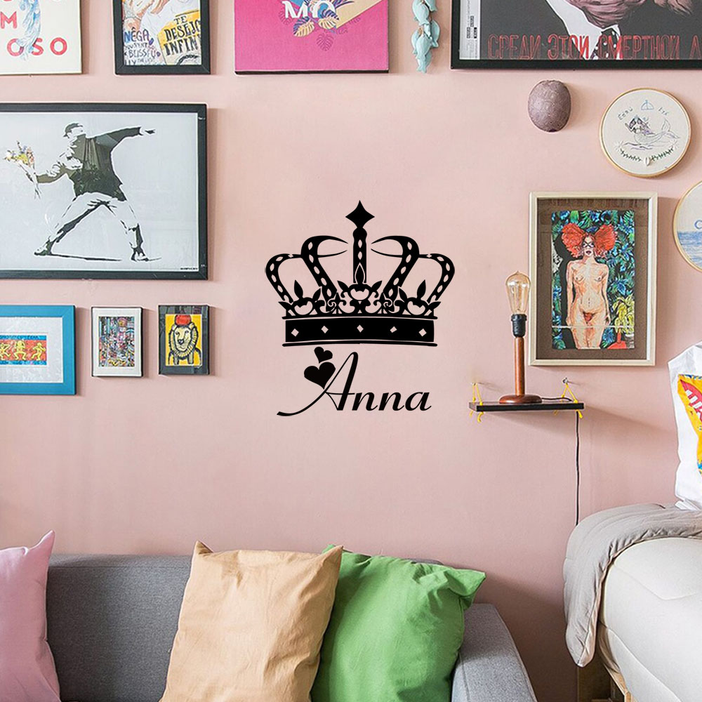 Home Decor Wall Tiles - 1PC Excellent Queen Personalized Text Pvc