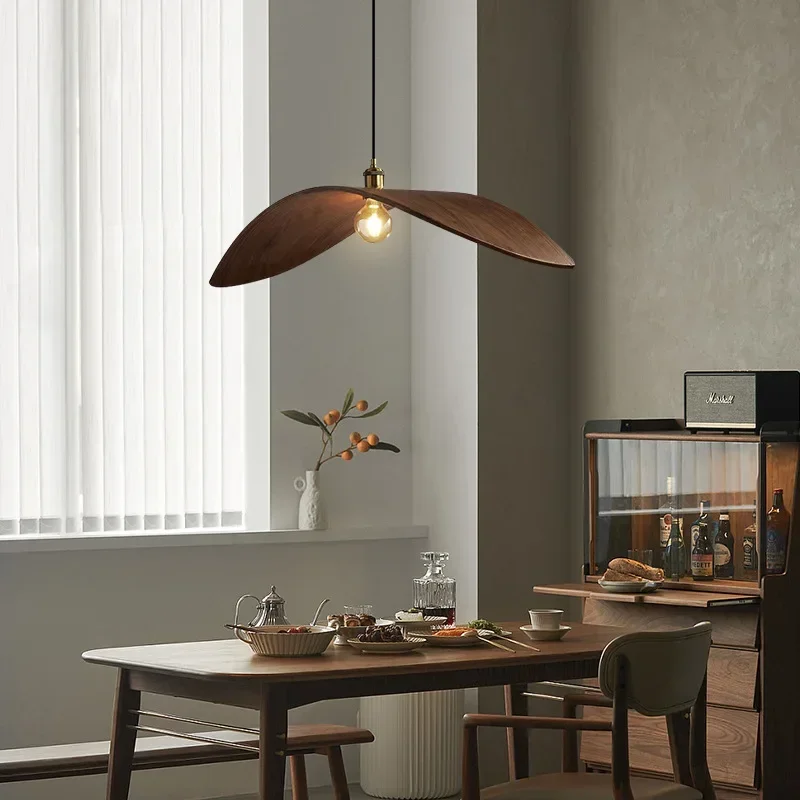 Home Decor Zen Style - Modern Wabi Sabi Walnut Chandeliers Home