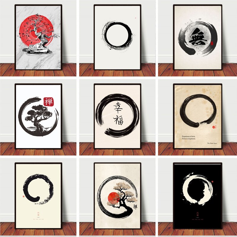 Zen Enso Circle Japanese Style - Home Decor Zen Style ulasan dan harga