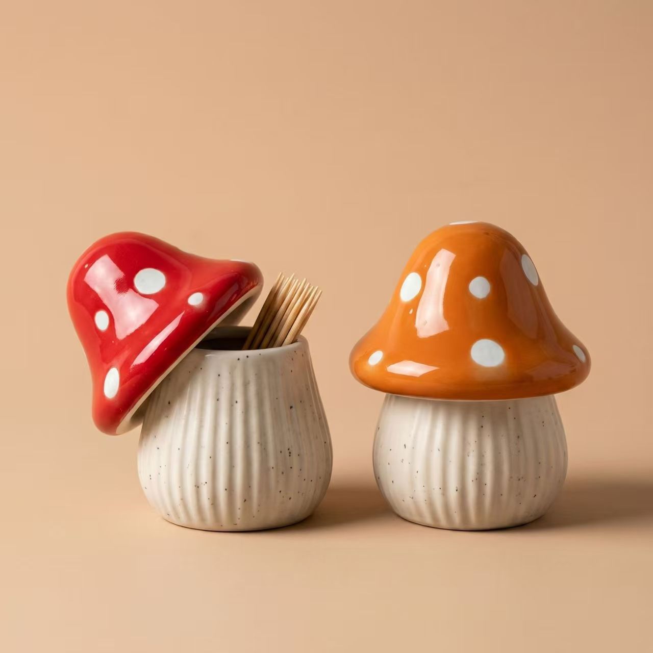 Cartoon Mushroom Ceramic Stora - Home Decor Organizer ulasan dan harga
