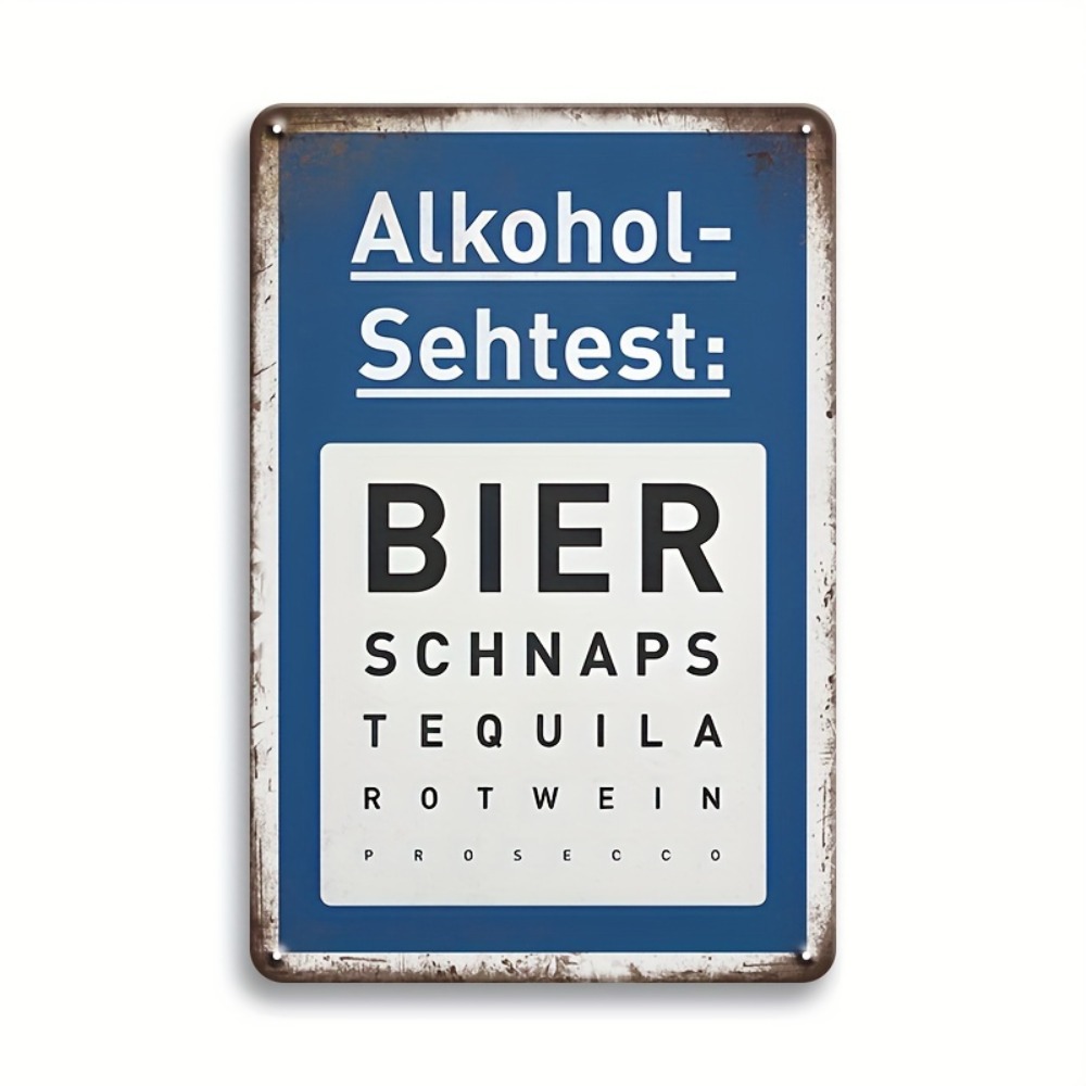 Vintage Aluminum Beer Sign Man - Germany Home Decor ulasan dan harga
