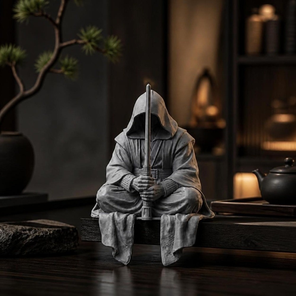 Funny Sitting Pose Ninja Ornam - Home Decor Zen Style ulasan dan harga