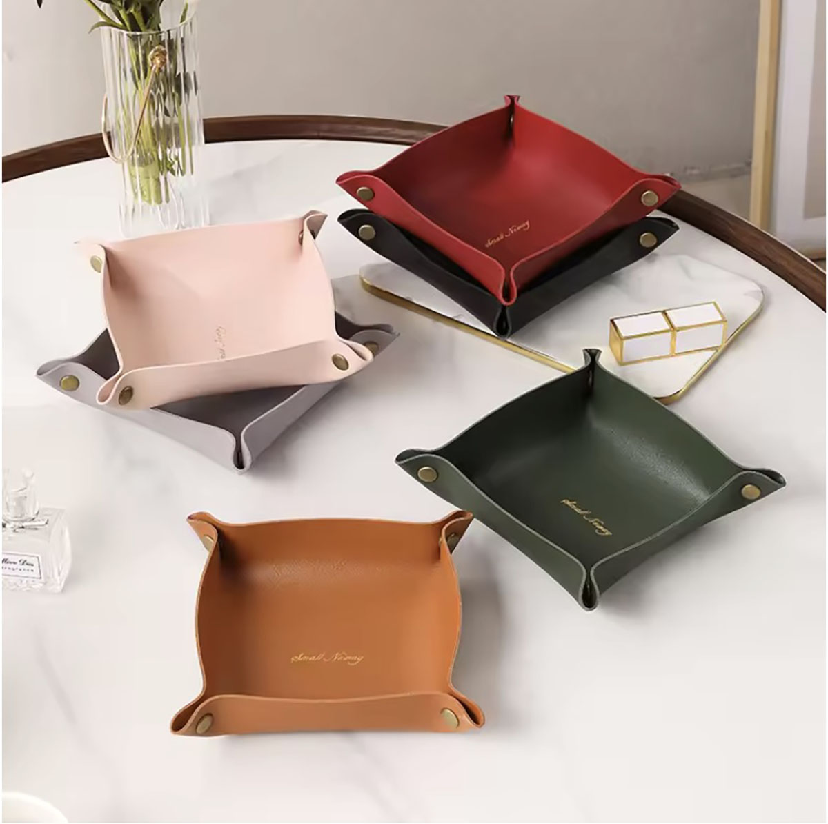 Nordic Style Leather Storage T - Home Decor Organizer ulasan dan harga