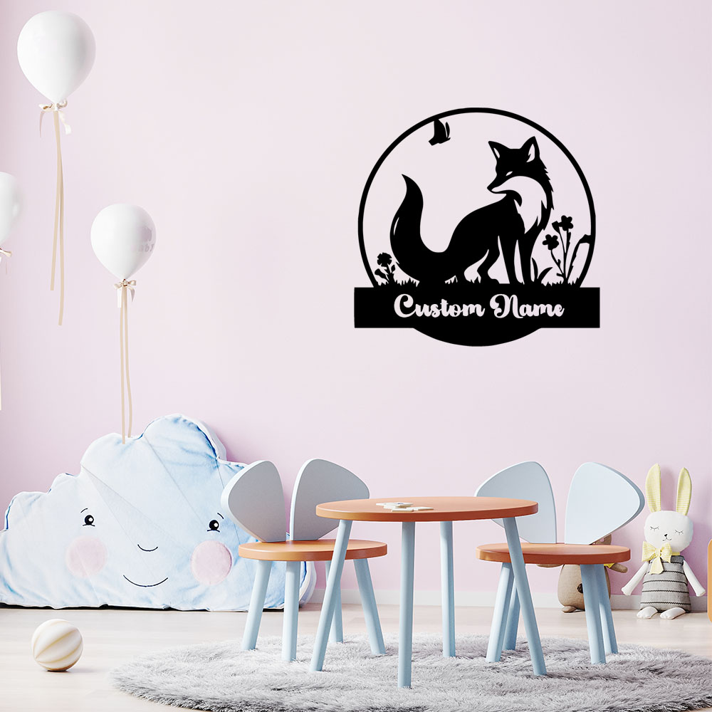 1PC Fashion Fox Customizable N - Home Decor Wall Tiles ulasan dan harga