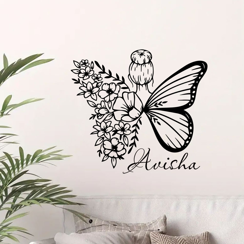1PC NEW Butterfly Flower Fairy - Home Decor Wall Tiles ulasan dan harga