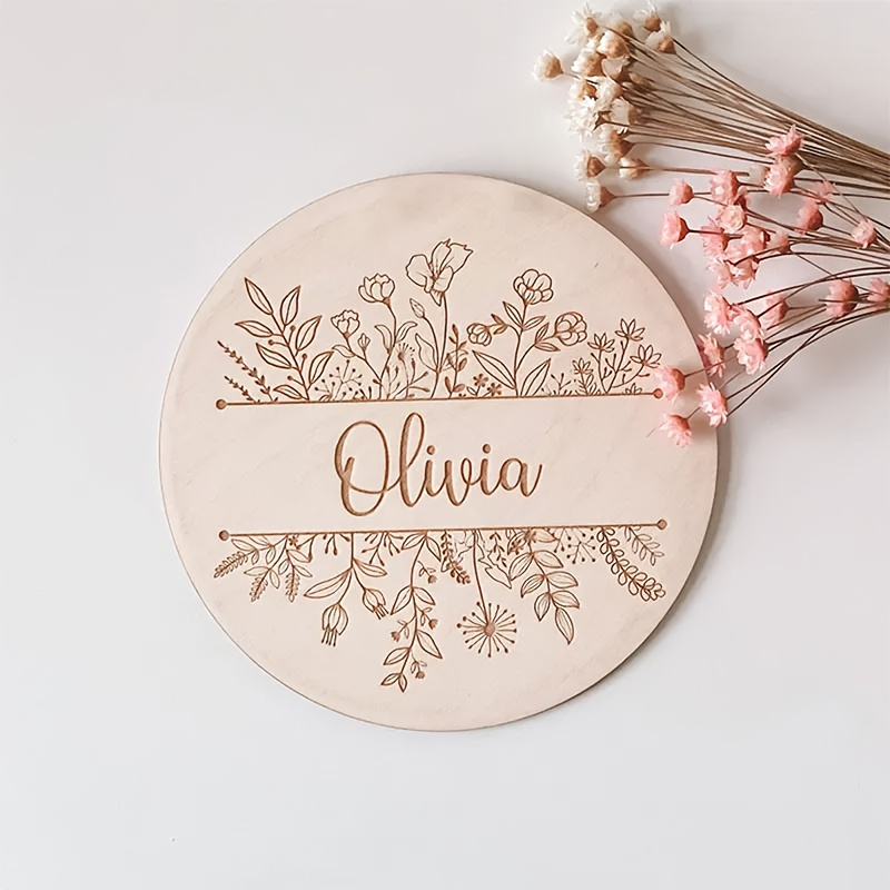 Personalized Floral Engraved N - Home Decor Unique ulasan dan harga