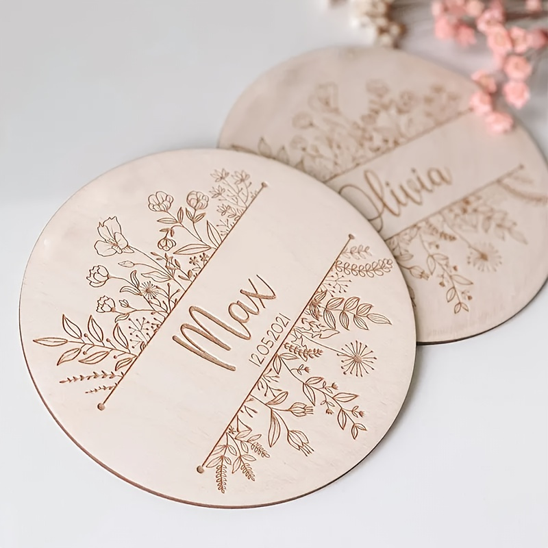 Personalized Floral Engraved N - Home Decor Unique ulasan dan harga