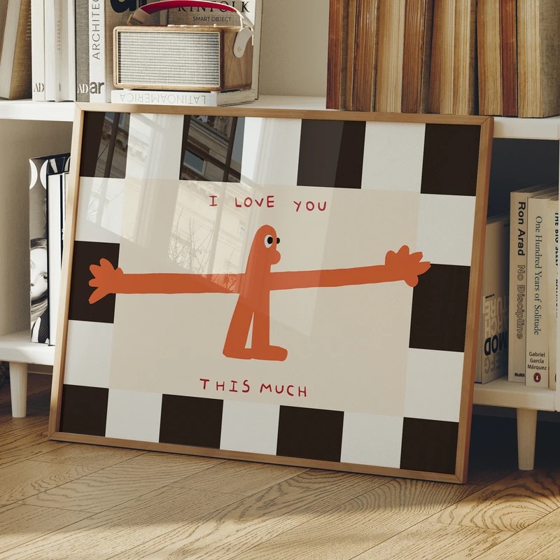 I Love You This Much Quote Wal - Home Decor Lovely Home ulasan dan harga
