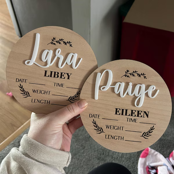 1Pc Custom Baby Announcement S - Home Decor Unique ulasan dan harga