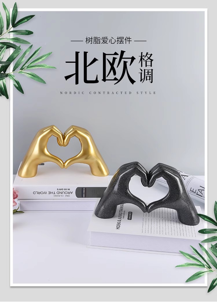 1pcs Gesture Decoration Heart  - Home Decor Lovely Home ulasan dan harga