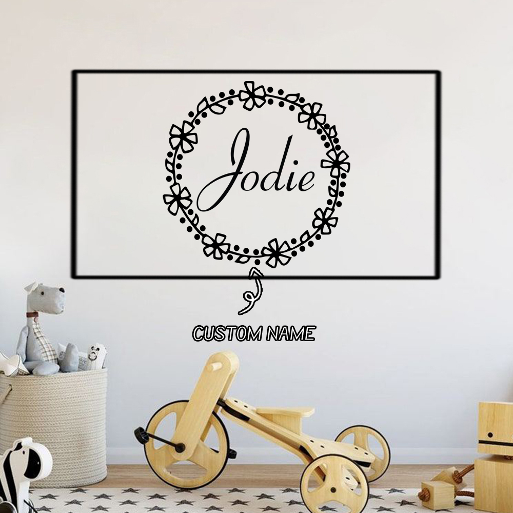 1PC Lovely Wreath Custom Text  - Home Decor Wall Tiles ulasan dan harga