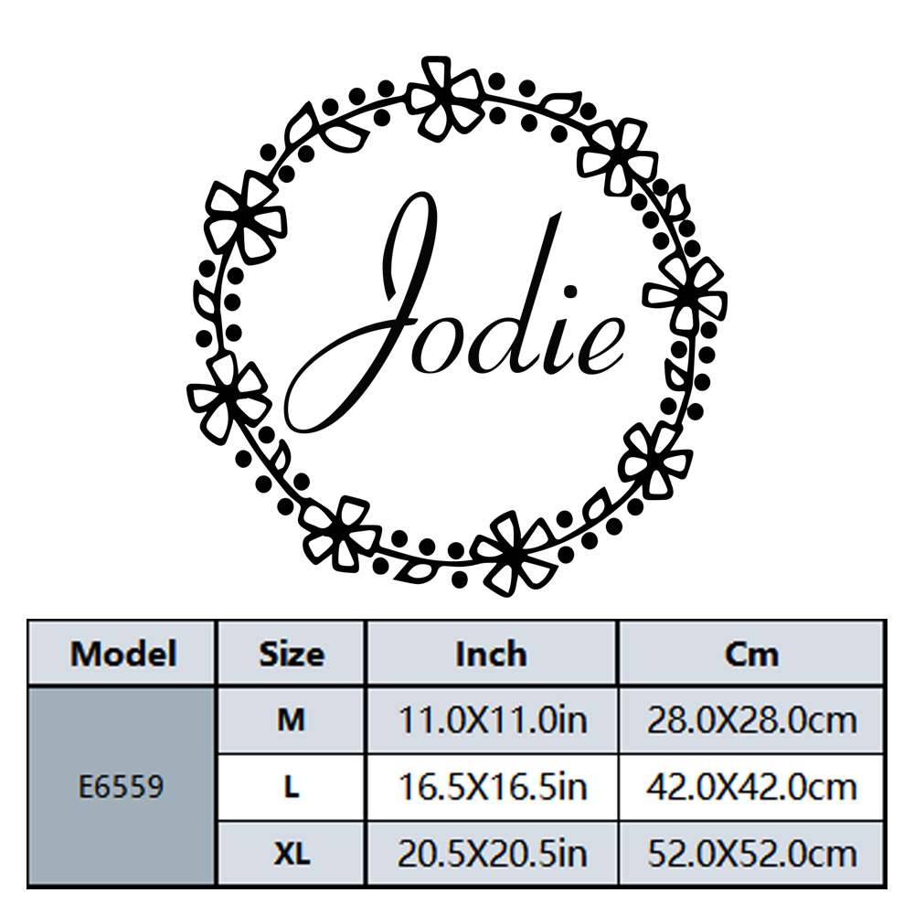1PC Lovely Wreath Custom Text  - Home Decor Wall Tiles ulasan dan harga