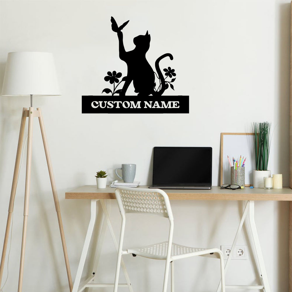 1PC Creative Cat Customized Te - Home Decor Wall Tiles ulasan dan harga