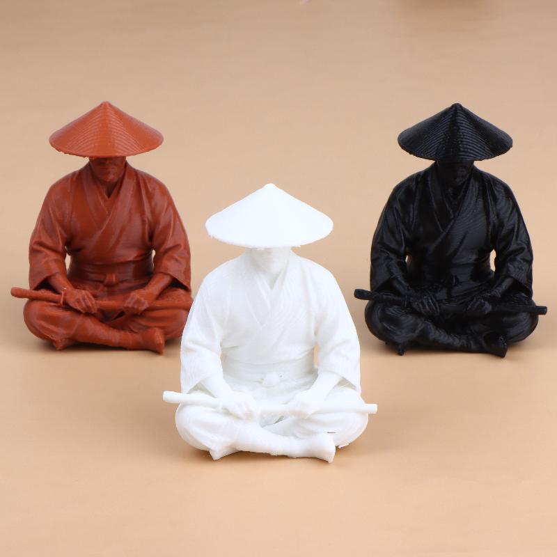 Meditating Wielding Samurai Fi - Home Decor Zen Style ulasan dan harga