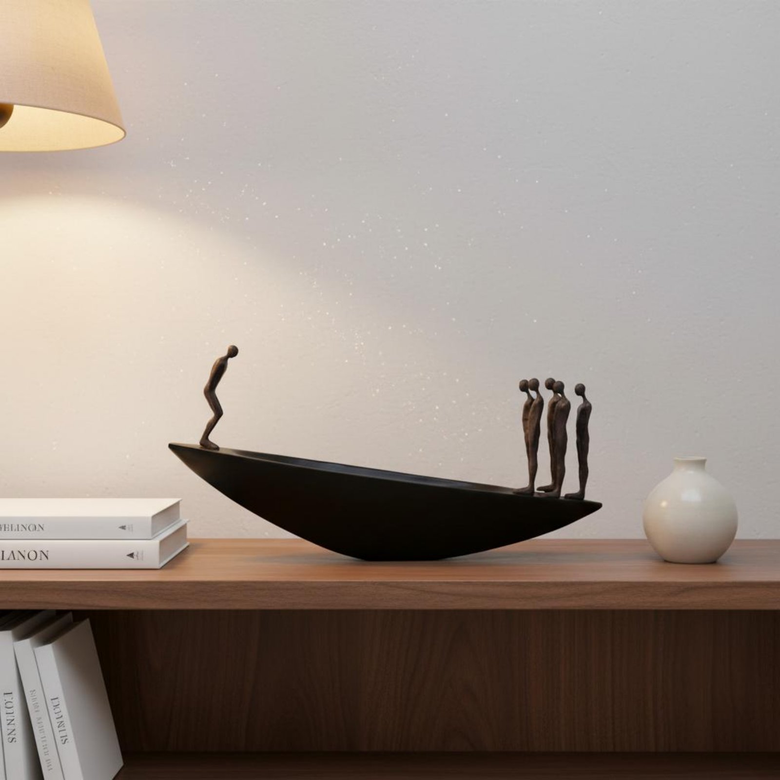 Modern Resin Sailboat Statue A - Abstract Sculpture Resin ulasan dan harga