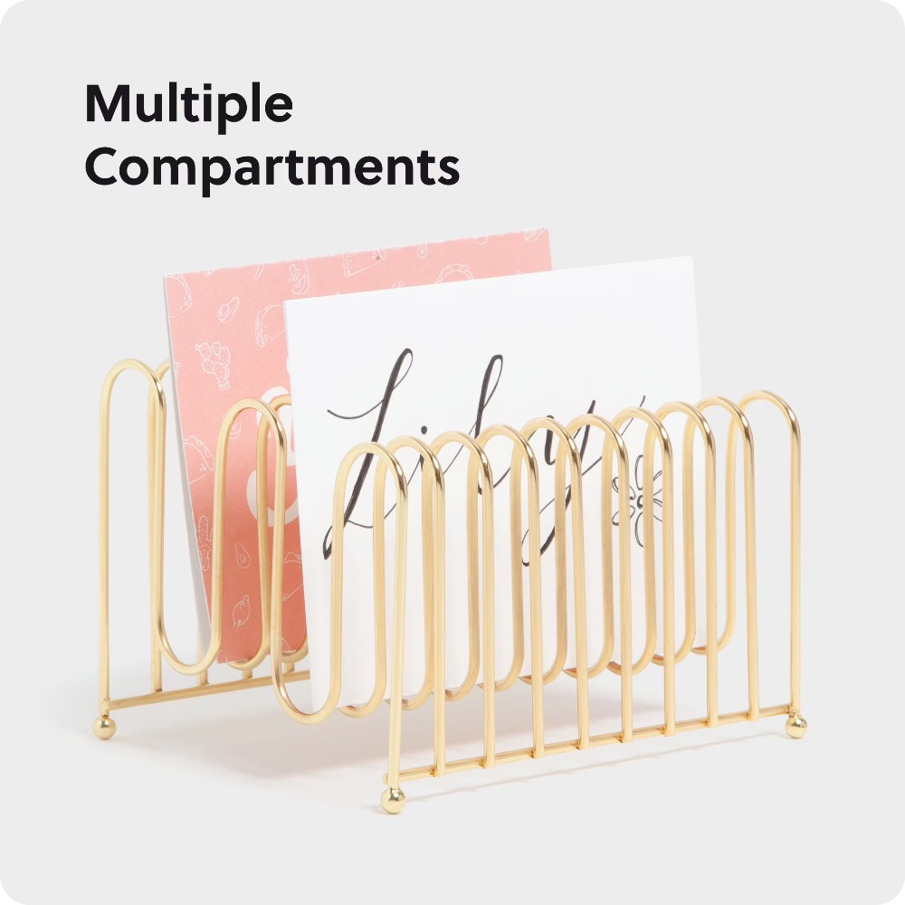 Bent Wire Desk Organizer Lette - Home Decor Organizer ulasan dan harga