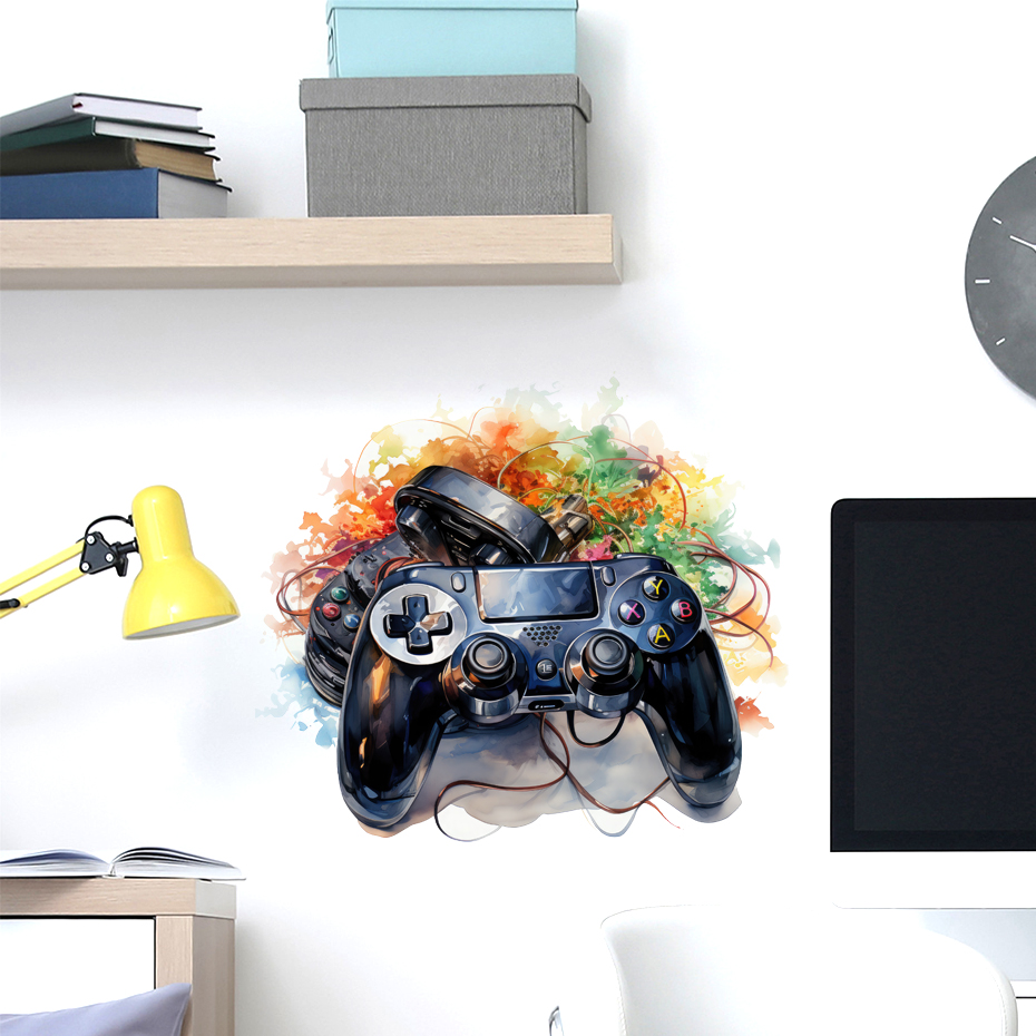 Graffiti Video Game Joystick W - Home Decor Xbox Games ulasan dan harga