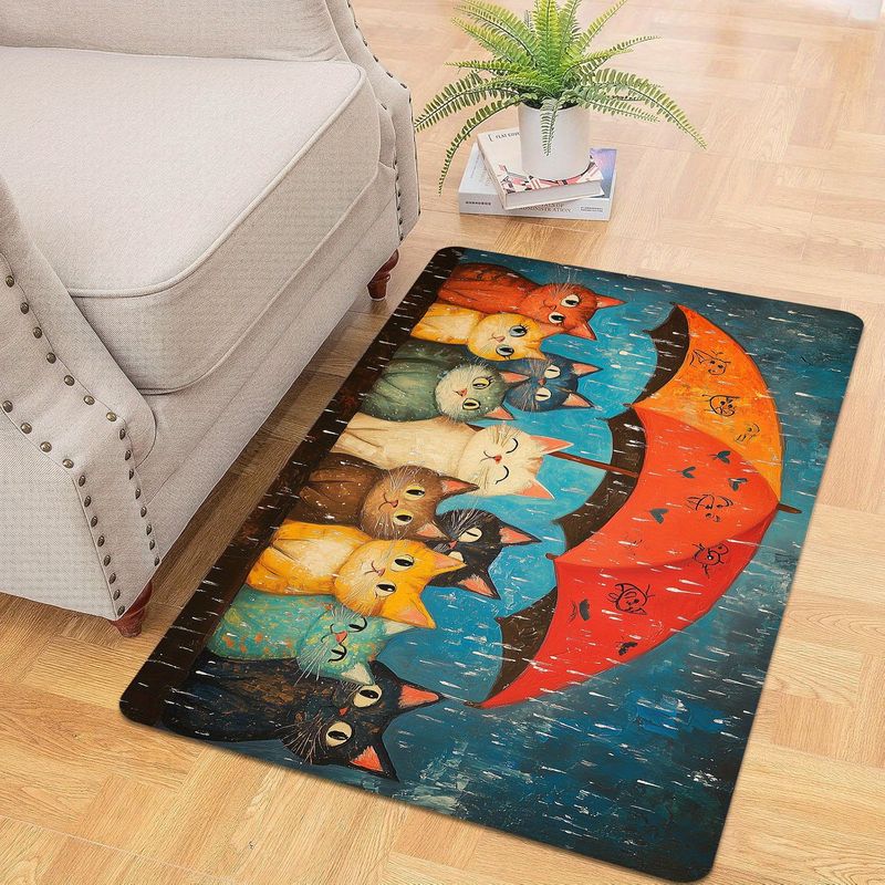 VIKAMA Cute Cats Under Umbrell - Home Decor Under 1000 ulasan dan harga