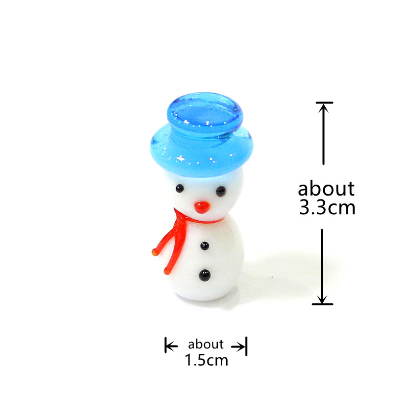 Mini Cute Glass Snowman Christ - Home Xmas Decor Ideas ulasan dan harga