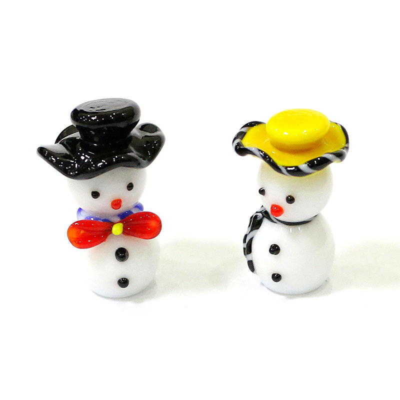 Mini Cute Glass Snowman Christ - Home Xmas Decor Ideas ulasan dan harga