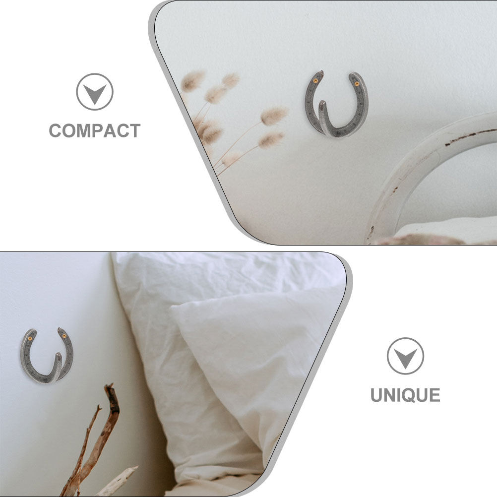 3Pcs Horseshoe Shape Wall Hook - Home Decor Organizer ulasan dan harga