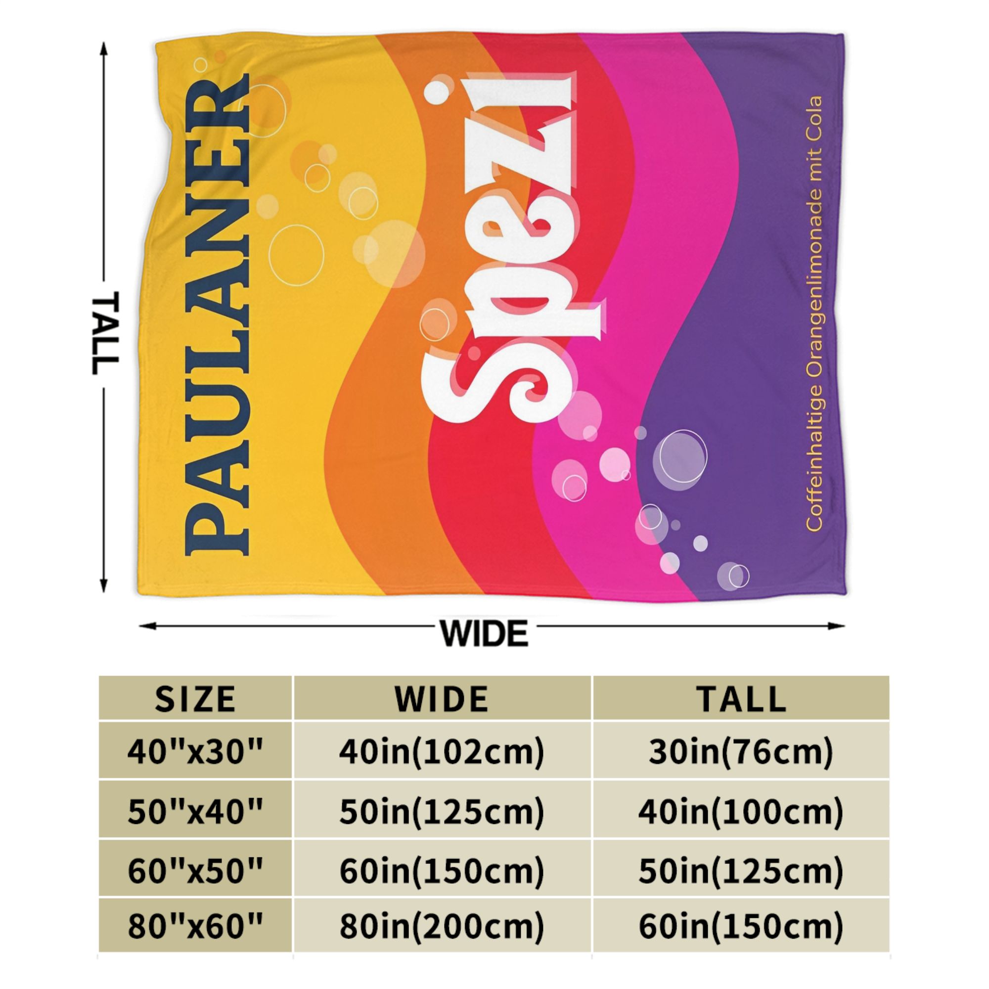 Paulaner Spezi Blankets German - Germany Home Decor ulasan dan harga