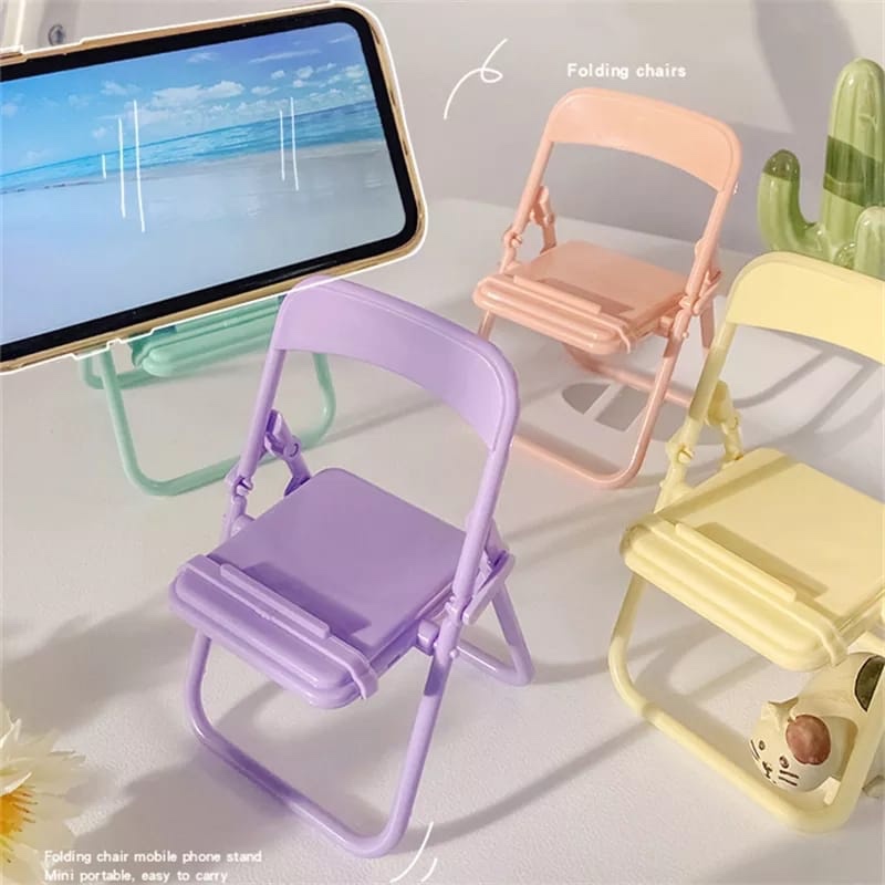 Cute Chair Phone Holder Stand  - Home Decor Organizer ulasan dan harga