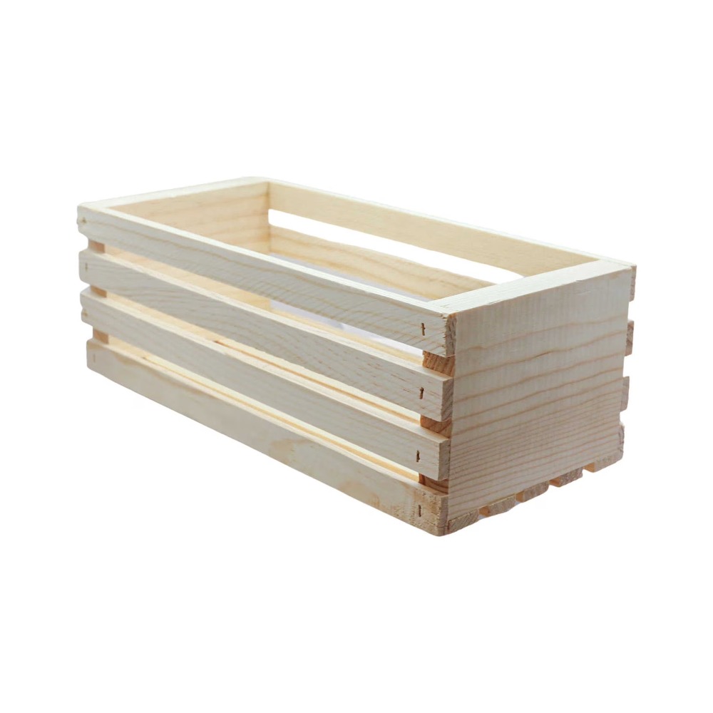 Unfinished Wood Crate Storage  - Home Decor Organizer ulasan dan harga