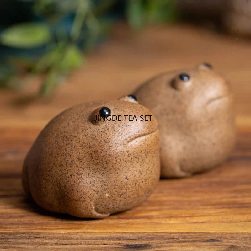 5CM Lucky Frog Tea Pet Zen Tea - Home Decor Zen Style ulasan dan harga