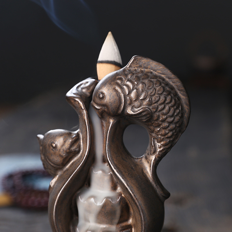 Ceramic Gourd Backflow Incense - Home Decor Zen Style ulasan dan harga
