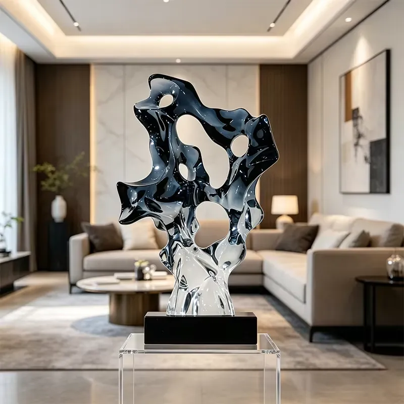 Custom Transparent Resin Hand- - Abstract Sculpture Resin ulasan dan harga