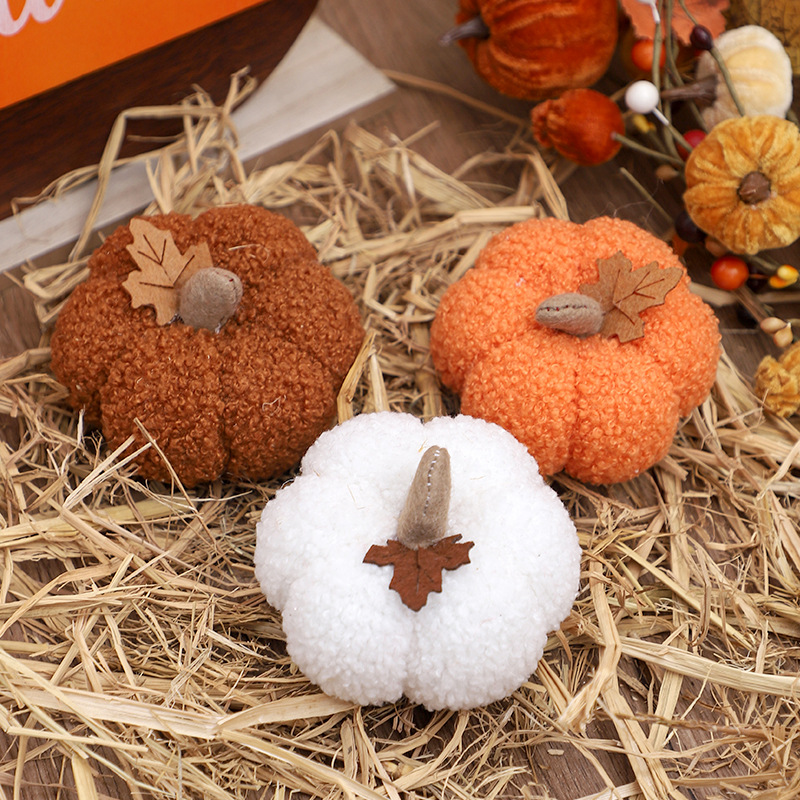 Fluffy Pumpkin Plush Halloween - Home Decor For Birthday ulasan dan harga