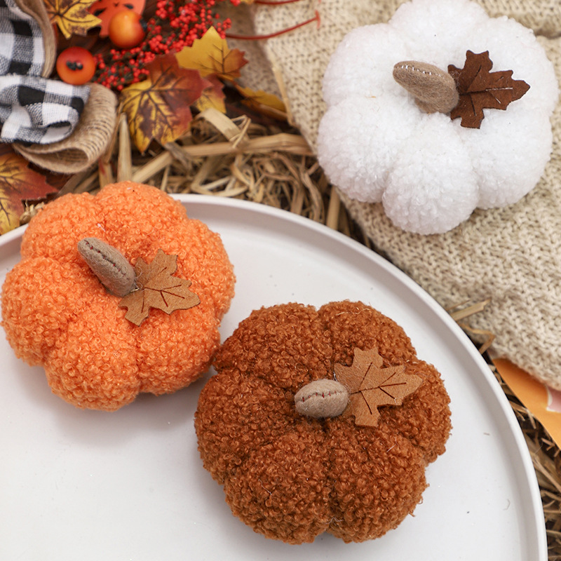 Fluffy Pumpkin Plush Halloween - Home Decor For Birthday ulasan dan harga