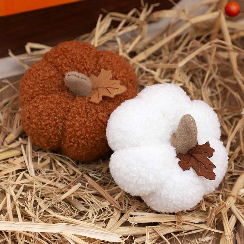 Fluffy Pumpkin Plush Halloween - Home Decor For Birthday ulasan dan harga