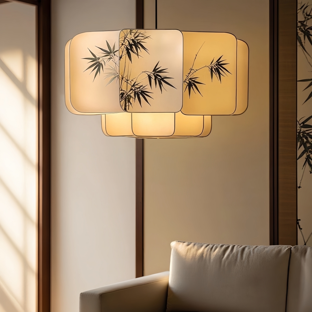 Asia Oriental Ink Bamboo Layer - Home Decor Zen Style ulasan dan harga