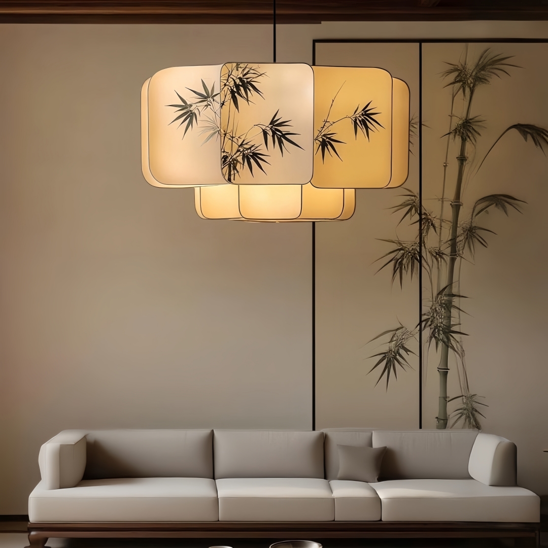Asia Oriental Ink Bamboo Layer - Home Decor Zen Style ulasan dan harga