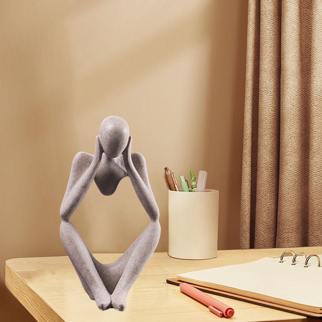 Nordic Abstract Thinker Statue - Abstract Sculpture Resin ulasan dan harga