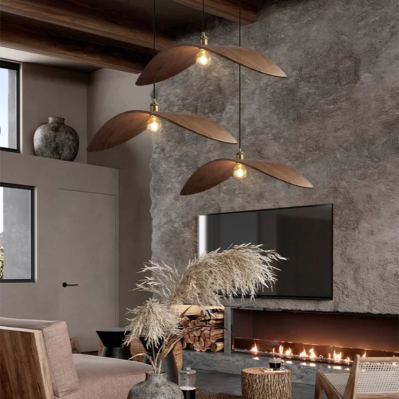 Modern Wabi Sabi Walnut Chande - Home Decor Zen Style ulasan dan harga