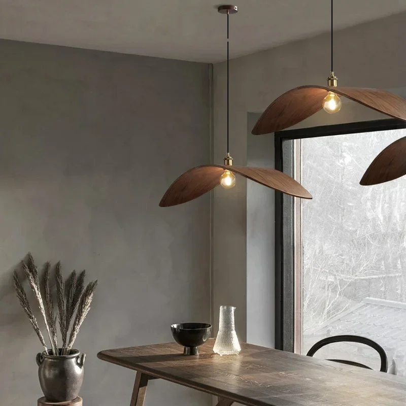Modern Wabi Sabi Walnut Chande - Home Decor Zen Style ulasan dan harga