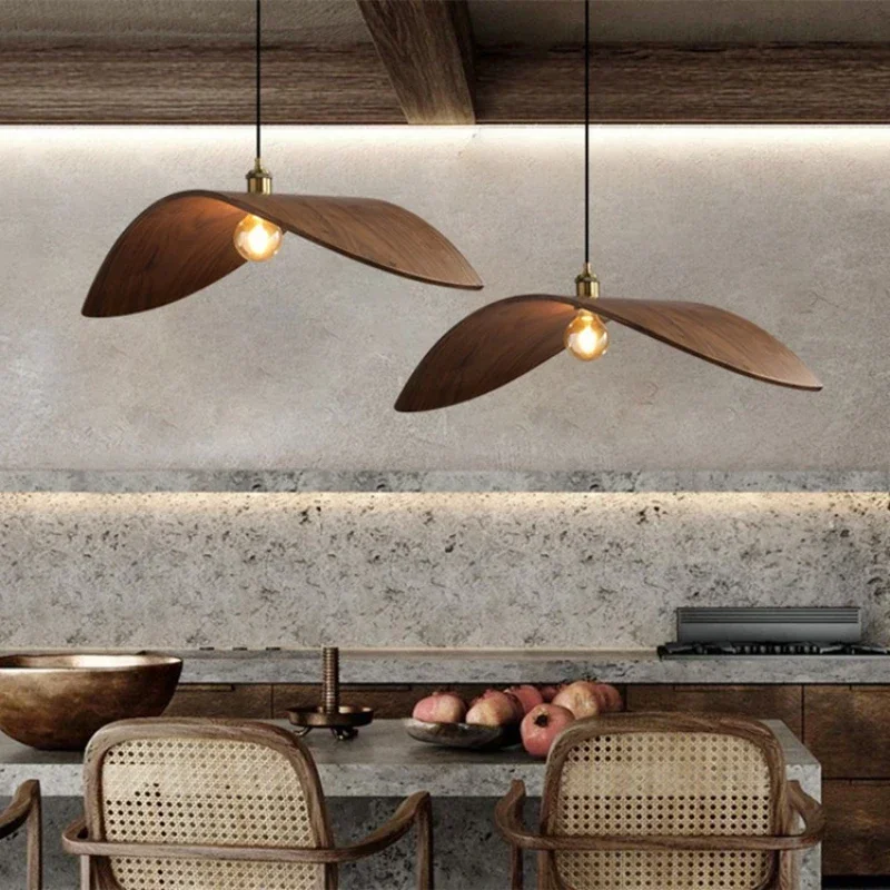 Modern Wabi Sabi Walnut Chande - Home Decor Zen Style ulasan dan harga