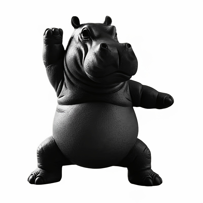1 X Hippo Statue Ornament - Du - Home Decor Enthusiast ulasan dan harga